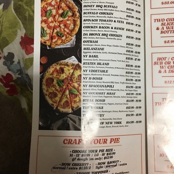NY Pie - Menu - Pizza Near Me - Waltham, Massachusetts