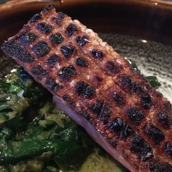 Trust - Rainbow Trout with the most perfect skin I have ever tasted - paired with delicious spinach - Tapas/Small Plates Near Me - Santa Ana, California Trust - Rainbow Trout with the most perfect skin I have ever tasted - paired with delicious spinach - Tapas/Small Plates Near Me - Santa Ana, California