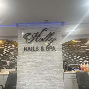 Holly Nails & Spa - The sign inside the establishment - Nail Salons Near Me - Riverside, California