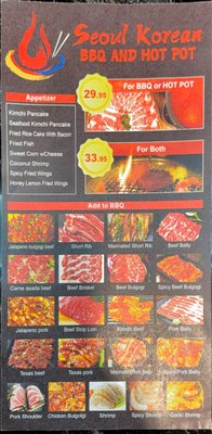 Menu photo 1 Seoul Korean BBQ & Hotpot Waco, TX Menu photo 1 Seoul Korean BBQ & Hotpot Waco, TX