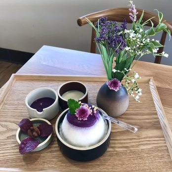 Cafe Mixx - Purple sweet potato Bingsoo - Cafeteria Near Me - Suwanee, Georgia