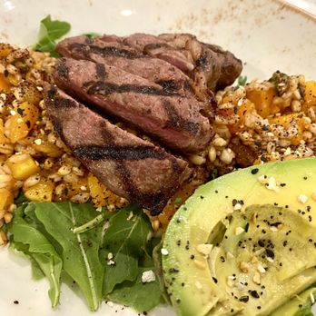 Rainbow Room - Squash and farro salad with a steak topper - Breakfast & Brunch Near Me - Page, Arizona