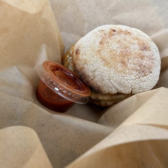 The Birds Cafe - Sausage breakfast sandwich - Seafood Near Me - Bodega Bay, California The Birds Cafe - Sausage breakfast sandwich - Seafood Near Me - Bodega Bay, California
