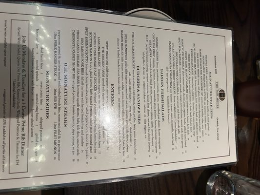 Menu photo 6 The Oak House Oradell, NJ Menu photo 6 The Oak House Oradell, NJ