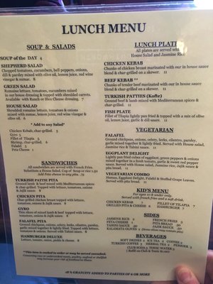 Menu photo 5 Black Sea Grill Wilmington, NC