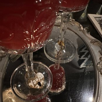 Vanderpump A Paris - "Love Locked" drink experience. My fiancé and I's initials and wedding date. - French Near Me - Las Vegas, Nevada Vanderpump A Paris - "Love Locked" drink experience. My fiancé and I's initials and wedding date. - French Near Me - Las Vegas, Nevada
