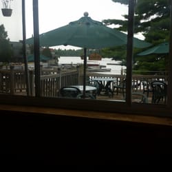 The Narrows Grill - The view of the docks from our table..
