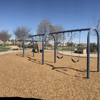 Gretchen Talley Park - Bigger kids playground 2 swings - Parks Near Me - Tracy, California