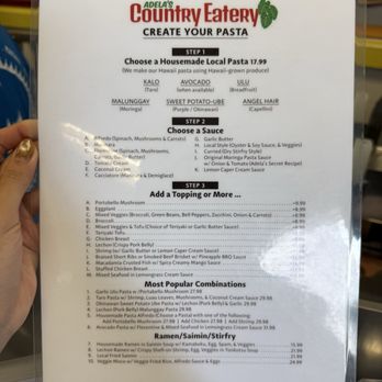 Adela’s Country Eatery - Menu - Hawaiian Near Me - Kaneohe, Hawaii