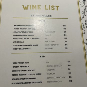 Esmai’s Cafe & Restaurant - Wine list - Modern European Near Me - Brookline, Massachusetts