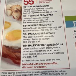 Senior menu