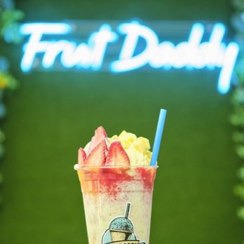 Fruit Daddy - a drink with strawberries and ice cream - Ice Cream & Frozen Yogurt Near Me - Mesa, Arizona Fruit Daddy - a drink with strawberries and ice cream - Ice Cream & Frozen Yogurt Near Me - Mesa, Arizona