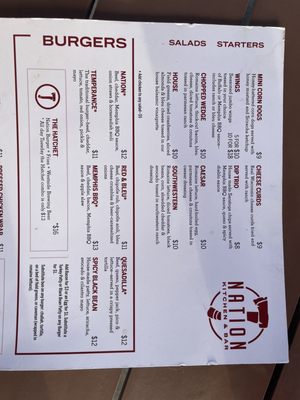 Menu photo 7 Nation Westwood Cincinnati, OH