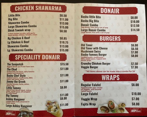 Menu photo 2 Basha Donair Sherwood Park, AB