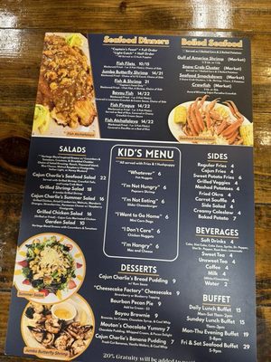 Menu photo 4 Cajun Charlies Sulphur, LA Menu photo 4 Cajun Charlies Sulphur, LA