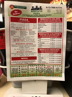 Menu photo 1 Wiseguys Pizza Pittsburgh, PA Menu photo 1 Wiseguys Pizza Pittsburgh, PA