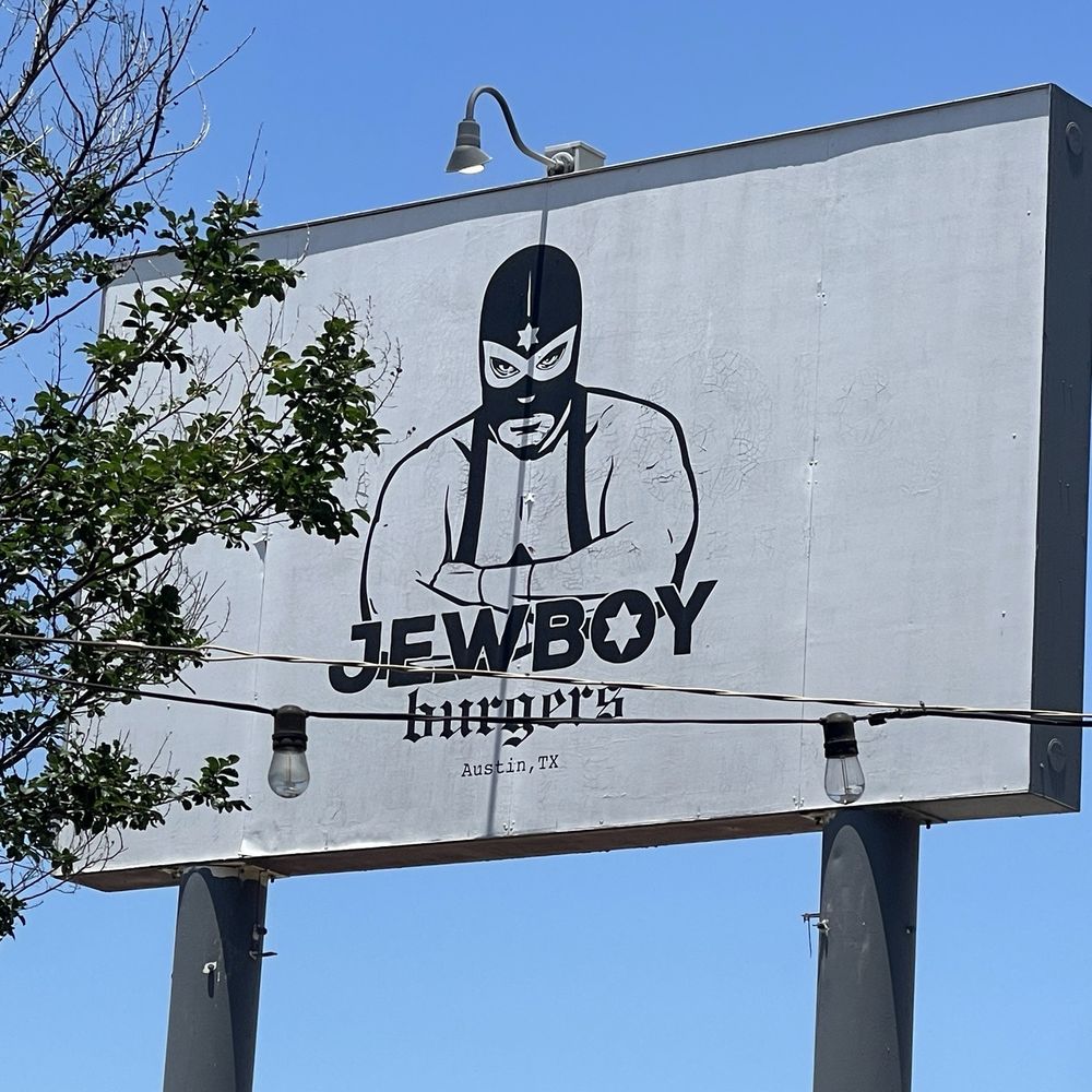 Jewboy Burgers - Outside signage - Burgers Near Me - Austin, Texas Jewboy Burgers - Outside signage - Burgers Near Me - Austin, Texas