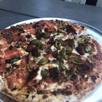 Giuseppi's Pizza - Sausage, pepperoni and jalapeño..... - Pizza Near Me - Hilton Head Island, South Carolina Giuseppi's Pizza - Sausage, pepperoni and jalapeño..... - Pizza Near Me - Hilton Head Island, South Carolina