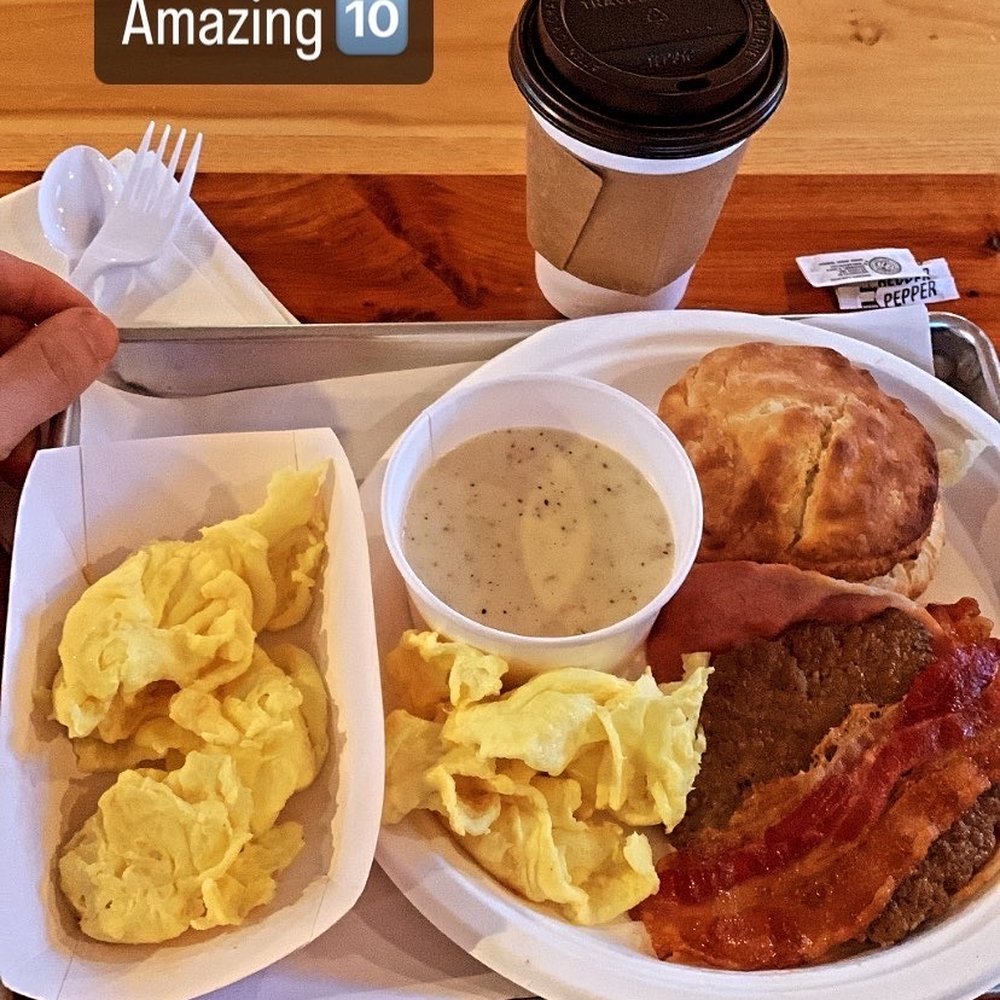 Scratch Biscuit Company - Crippler Platter, extra side of eggs, and a hot coffee. - Breakfast & Brunch Near Me - Roanoke, Virginia Scratch Biscuit Company - Crippler Platter, extra side of eggs, and a hot coffee. - Breakfast & Brunch Near Me - Roanoke, Virginia