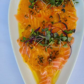 Olio E Limone Ristorante - Salmon Crudo - Italian Near Me - Santa Barbara, California Olio E Limone Ristorante - Salmon Crudo - Italian Near Me - Santa Barbara, California