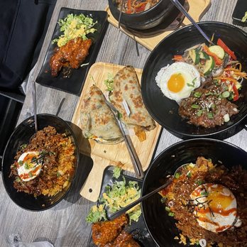Wave Bowl - hibachi fried rice, korean burritos, korean wings, Mongolian beef, spicy basil chicken - Korean Near Me - Plano, Texas Wave Bowl - hibachi fried rice, korean burritos, korean wings, Mongolian beef, spicy basil chicken - Korean Near Me - Plano, Texas