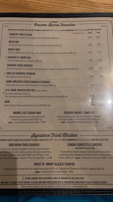 Menu photo 4 Cracker Barrel Old Country Store Billings, MT