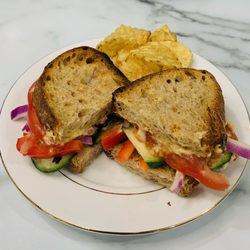 1855 Coffee House - Hummus Sandwich. 1855 Coffee House.