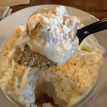Backwoods Burgers - Banana pudding. 6/10, Pudding was vanilla flavored, switching that out for banana flavored would make it a 10! - Burgers Near Me - Oakdale, California