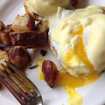 Bluestone Coffee Co - Eggs Benedict with crispy rosemary potatoes. Absolutely delicious and cooked perfectly! - Coffee & Tea Near Me - Montclair, New Jersey Bluestone Coffee Co - Eggs Benedict with crispy rosemary potatoes. Absolutely delicious and cooked perfectly! - Coffee & Tea Near Me - Montclair, New Jersey