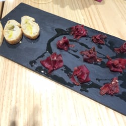 Aroma de Barcelona - Beef Carpaccio - one of the tapas (small plates).
