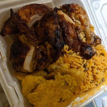 Alex's Chimis - Chicken plate - Dominican Near Me - Jamaica Plain, Massachusetts