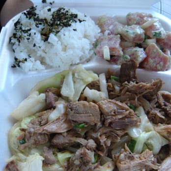 Poke Etc - Aloha Combo (with wasabi poke, kalua and rice) $7.95, prior to tax - Hawaiian Near Me - Carson, California Poke Etc - Aloha Combo (with wasabi poke, kalua and rice) $7.95, prior to tax - Hawaiian Near Me - Carson, California