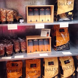 Sabato - My favourite shelf at Sabato - Valrhona chocolate!