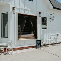 The Selene - Our side door coffee bar! Feel free to sit at a table and hang for a little after you get your coffee!