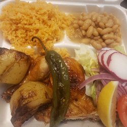 El Pio Pio Restaurant - 2 piece chicken meal with baked potatoes