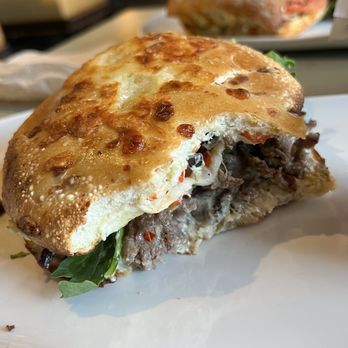 Panera Bread - Spicy Steak Asiago Bagel Stack - Salad Near Me - Clark, New Jersey