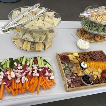 Sav’s Comfort Kitchen - 60th Anniversary Catering
Finger Sandwiches, Pinwheel Sandwiches,Charcuterie boards and veggie board - Personal Chefs Near Me Sav’s Comfort Kitchen - 60th Anniversary Catering
Finger Sandwiches, Pinwheel Sandwiches,Charcuterie boards and veggie board - Personal Chefs Near Me