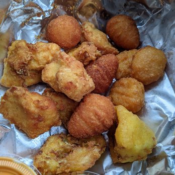 Garden Catering - Greenwich - The works! Those cones and corn fritters are delish. - Chicken Shop Near Me - Greenwich, Connecticut