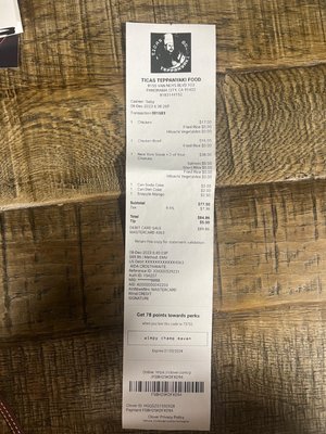 Ticas Teppanyaki Food by null