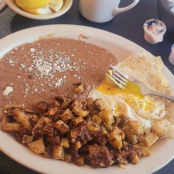 Letty's Casita - Chorizo con papas, beans, eggs - Mexican Near Me - El Centro, California Letty's Casita - Chorizo con papas, beans, eggs - Mexican Near Me - El Centro, California