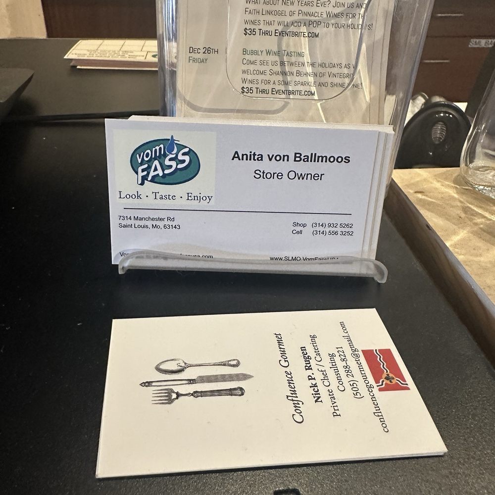 VOM FASS - Owner info - Specialty Food Near Me - Maplewood, Missouri VOM FASS - Owner info - Specialty Food Near Me - Maplewood, Missouri