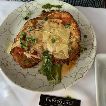 Aqua Pazza - Chicken Parmigiana it was ok, mediocre, bland sauce. - Italian Near Me - Boston, Massachusetts