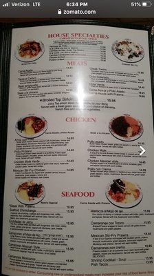 Menu photo 2 3 Margaritas Richland, WA