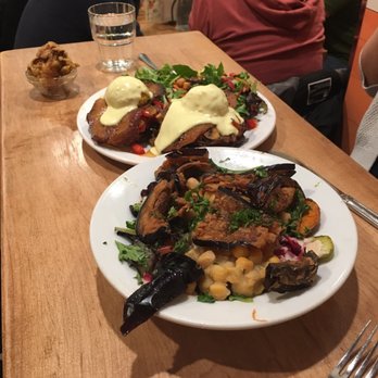 Chickpea - Sabich salad with side of fried cauliflower and latkes benechick - Vegan Near Me - Vancouver, British Columbia Chickpea - Sabich salad with side of fried cauliflower and latkes benechick - Vegan Near Me - Vancouver, British Columbia