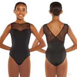 Ennie's Dance Wear - Hi neck with a sweetheart neckline and soft mesh. The dancers love this leo!