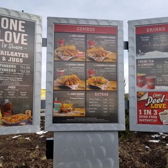 Raising Cane's Chicken Fingers - Drive thru menu - Fast Food Near Me - Bellevue, Nebraska Raising Cane's Chicken Fingers - Drive thru menu - Fast Food Near Me - Bellevue, Nebraska