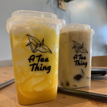 A Tea Thing - Mango yogurt and mango green milk tea - Coffee & Tea Near Me - Reseda, California A Tea Thing - Mango yogurt and mango green milk tea - Coffee & Tea Near Me - Reseda, California