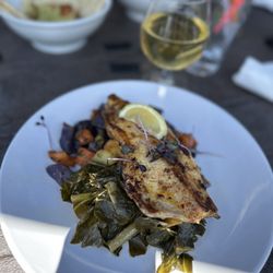 The Speckled Trout Restaurant and Bottle Shop - Hickory Smoked Trout w/ Collard Greens & Fennel Potatoes