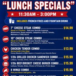 ***Lunch special everyday***