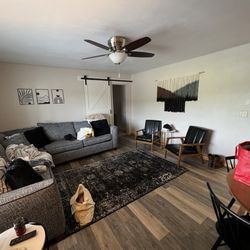 The Blanc Chalet - Main living room. Sleeper sofa and a nice sitting area.